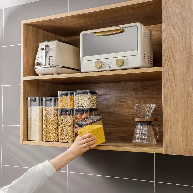 Clear Food Storage Container with Lid - Perfect for Kitchen and Pantry Organization