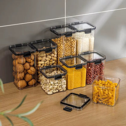 Clear Food Storage Container with Lid - Perfect for Kitchen and Pantry Organization