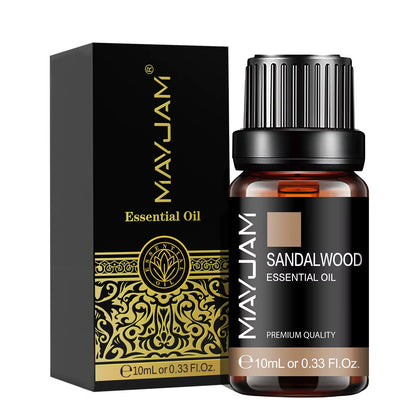 10ML Premium Essential Oil Set - Lavender, Jasmine, Eucalyptus, Vanilla, Sandalwood, Bergamot, Rosemary, Citronella, Cinnamon Fragrance Oils